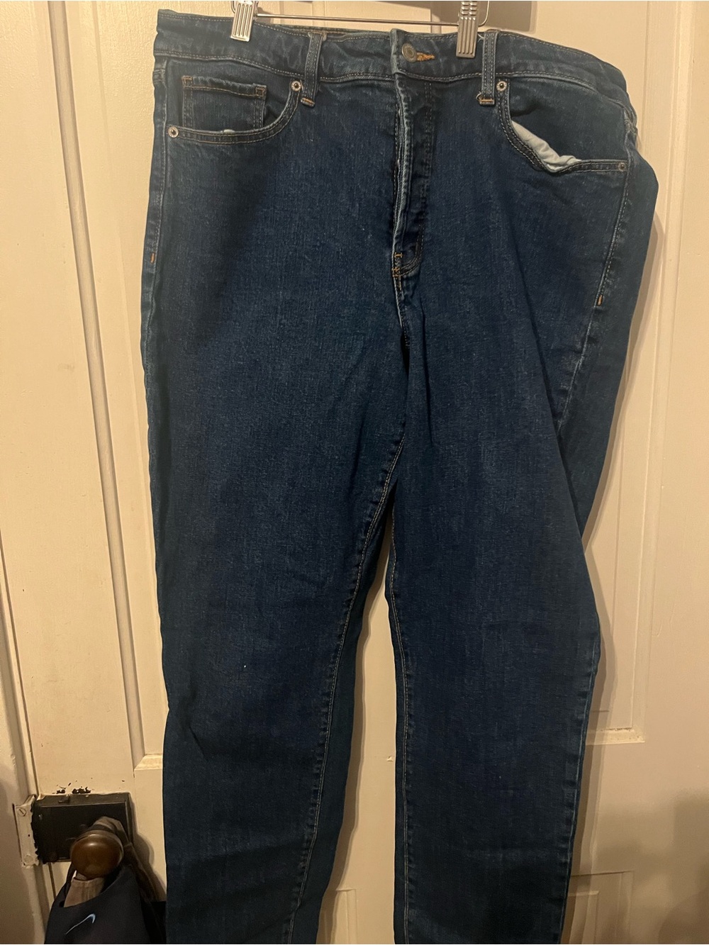 Old Navy Women’s Straight Relaxed Dark Blue Jeans